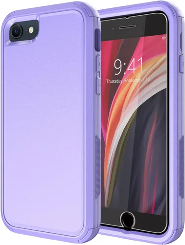 Miniatura 8 de Diverbox Funda diseñada para iPhone SE con protector de pantalla, resistente a los golpes, resistente a los golpes, para Apple iPhone SE Phone Rosado