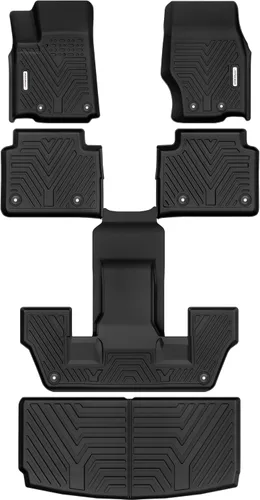 YITAMOTOR Alfombrillas para Jeep Grand Cherokee L 2025-2021 (solo 6 plazas sin consola central), forro de carga TPE de ajuste personalizado para