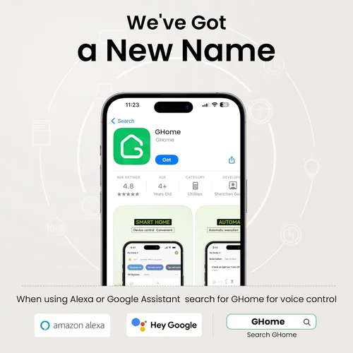 Miniatura 9 de GHome Smart Enchufe pequeño, enchufe inteligente WiFi funciona con Alexa y Google Home, toma de temporizador con control de aplicación, enchufes