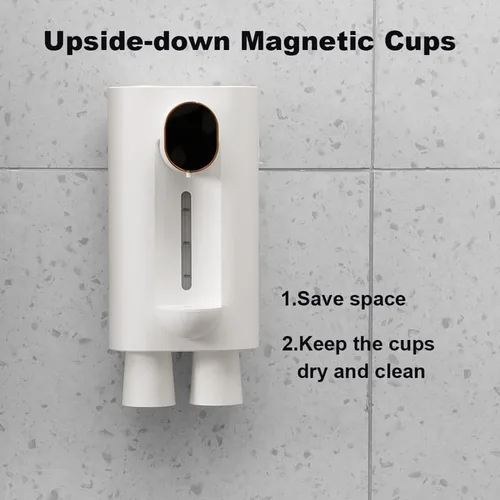 Miniatura 3 de Dispensador automático de enjuague bucal, dispensador de enjuague bucal automático de 18 oz para baño, 3 niveles de dispensación (10ml/20ml/30ml)