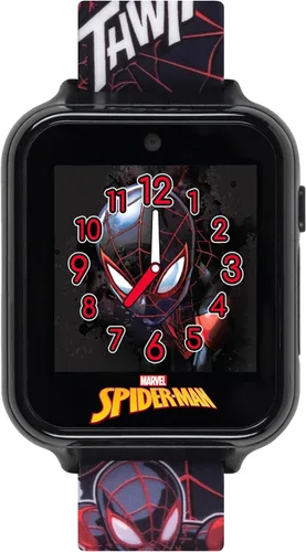 Miniatura 8 de Marvel Spider-Man - Reloj inteligente para niños, reloj interactivo con pantalla táctil con 10 caras de reloj personalizables, cámara integrada