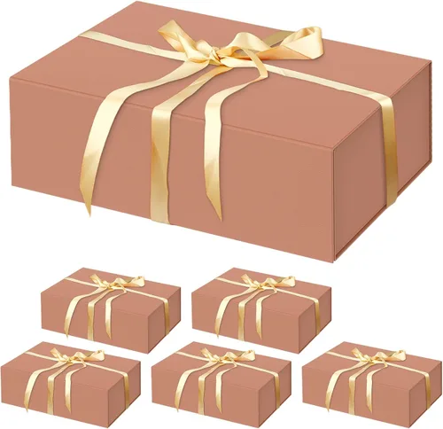 Miniatura 12 de HavrePac Paquete de 4 Cajas de Regalo Grandes 35x23x11 cm Cajas de Regalo de Lujo con Tapas, Caja de Regalo con Cierre Magnético para Empaquetado
