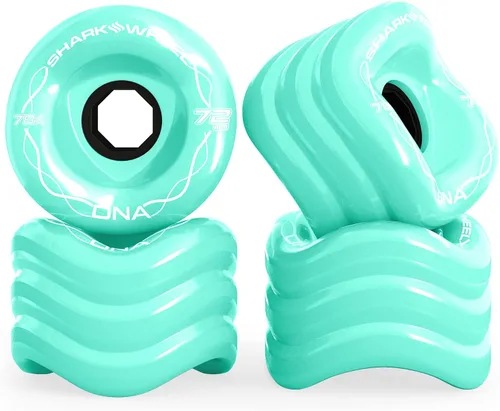 Ruedas Shark Wheel de 72 mm para longboard de crucero, fórmula DNA, juego de 4 ruedas