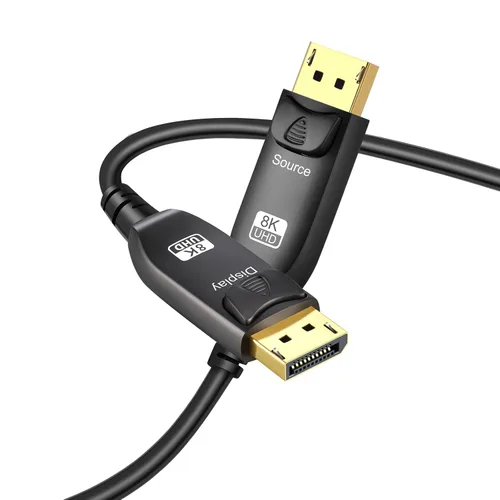 Miniatura 11 de Cable DisplayPort 8K 1.4 15 pies / 1.5 pies / 5 pies / 10 pies / 20 pies / 25 pies / 30 pies, Ultra HD 4K 144Hz, 8K 60Hz HBR3 (7680 x 4320) de alta