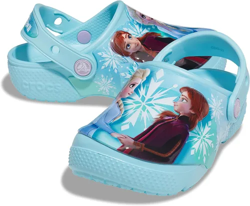 Miniatura 7 de Crocs Zuecos Disney para niños Zapatos Frozen 2 para niñas, Azul hieloazul hielo., 3 niño
