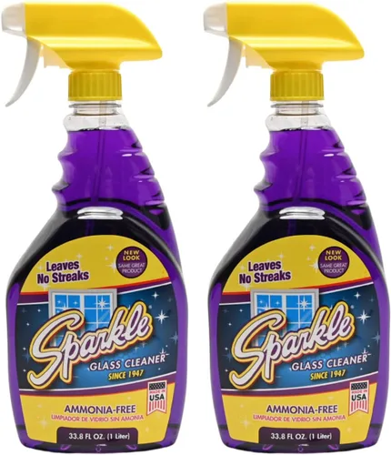 Miniatura 10 de Sparkle Limpiador de vidrio, fórmula púrpura original, botella de gatillo de 33.8 onzas (paquete de 12)