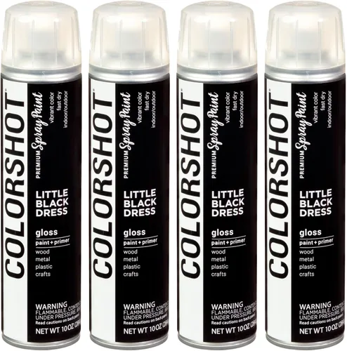 Miniatura 22 de COLORSHOT Pintura en aerosol brillante, aromaterapia (lavanda) 10 onzas, paquete de 4, pintura acrílica de secado rápido, uso en interiores