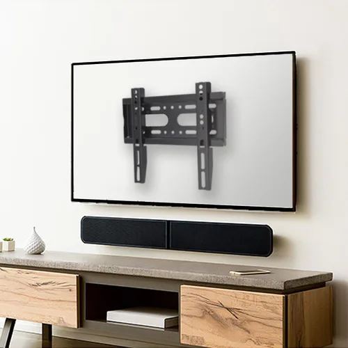 Miniatura 6 de Soporte fijo de pared para TV para la mayoría de televisores planos y monitores de 14 a 42 pulgadas, soporte de pared pequeño ultra delgado