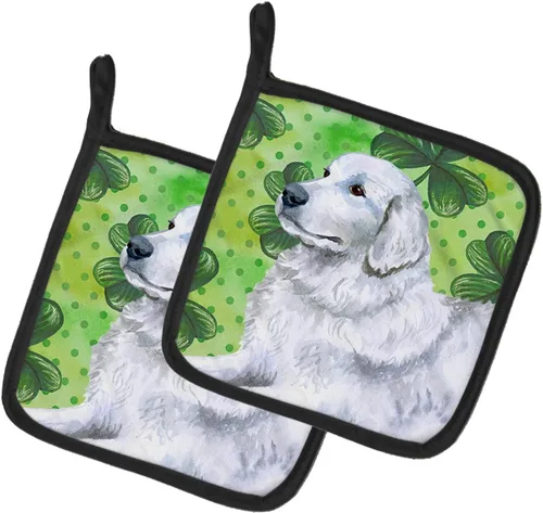 Miniatura 131 de Caroline's Treasures BB9655PTHD - Juego de soportes para ollas de cocina resistentes al calor, almohadillas calientes para horno, 7 1/2 x 7 1/2