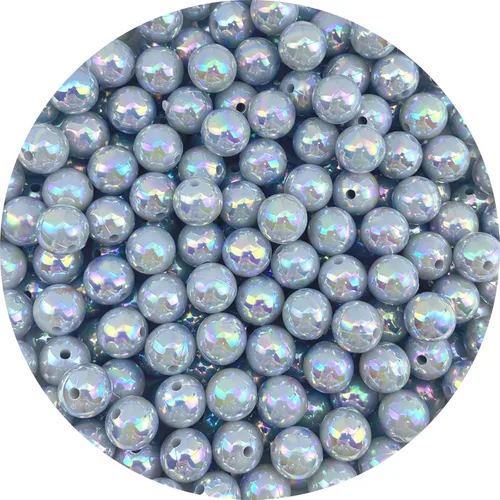 Miniatura 14 de Jmassyang 200 cuentas de perlas brillantes de 0.394 pulgadas (0.394 in), color AB, redondas, de plástico, acrílico, espaciador, manualidades