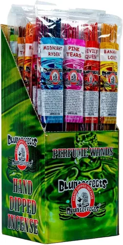 Blunteffects Exhibición de incienso JUMBO sumergida a mano (24 surtidos) 19"