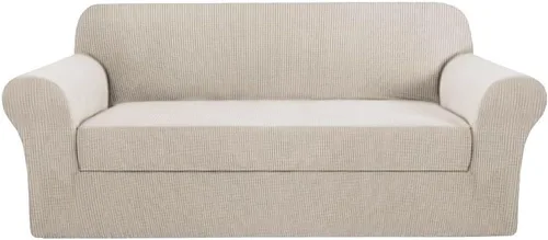 Miniatura 26 de H.VERSAILTEX Funda de Sofá de Alta Elasticidad de 2 Piezas Fundas de Sofá Elegante Funda/Protector de Muebles Suave con Tela de Patrón a Cuadros