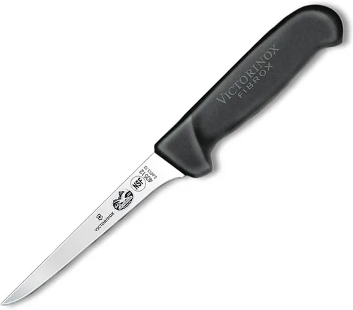 Victorinox Fibrox - Cuchillo deshuesador de 5 pulgadas, apto para lavavajillas y mango ergonómico, color negro