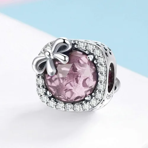 Miniatura 3 de MUERDOU Abalorio de piedra natal apto para dijes, pulsera, lazo, cumpleaños, cristal para pulsera y collar