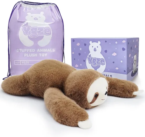 Miniatura 19 de Oso de Peluche con Peso Animal de Peluche Oso Marrón Juguete de Peluche 24 Pulgadas 4 Libras Pelaje Suave Brazos Largos Juguete para Abrazar Regalo