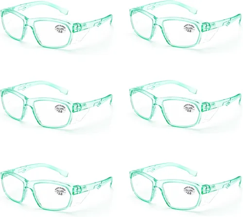 Miniatura 81 de ProtectX Elegantes gafas de seguridad antivaho y resistentes a los arañazos, gafas de protección UV, lentes de bloqueo de luz azul para hombres