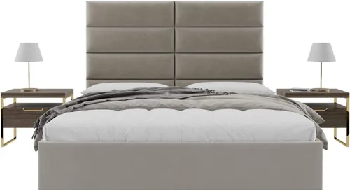 Miniatura 147 de Vänt - Paneles tapizados de cabecera para montar en la pared, diseño Isabelle, 60 x 23 pulgadas, configuración de 4 paneles individuales, Cuero