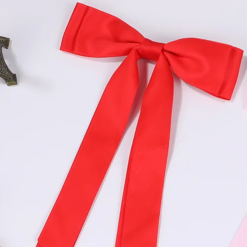 Miniatura 2 de Pinzas para el cabello con lazo de satén para mujer, lazo de satén sedoso con cola larga, accesorios para el cabello para niñas