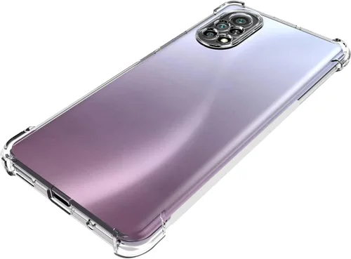 Miniatura 5 de USTIYA Funda para Huawei Nova 8 Clear Crystal TPU Cuatro Esquinas Cubierta Proteger Cámara Llanura Transparente Suave Teléfono Funda Protectora