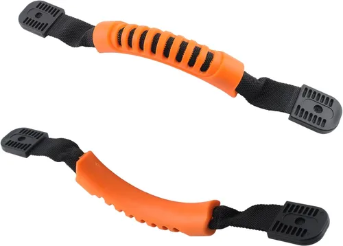 Miniatura 2 de Jiozermi Asas de transporte para kayak: reemplazo de montaje lateral con hebilla de plástico para remo, tándem, canoa y kayaks de por vida Naranja