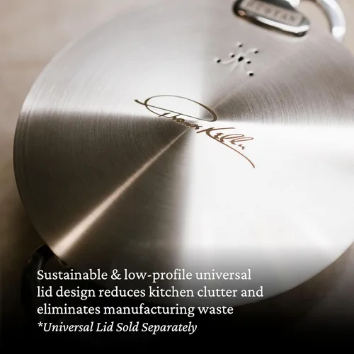 Miniatura 8 de Thomas Keller Insignia by Hestan - Olla de acero inoxidable, compatible con placa de inducción, 8 cuartos de galón