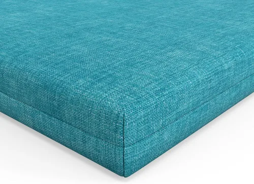 Miniatura 3 de Pillow Perfect 1 cojín sólido para asiento de silla con respaldo sólido para interior/exterior con lazos, esquinas redondeadas, asiento profundo