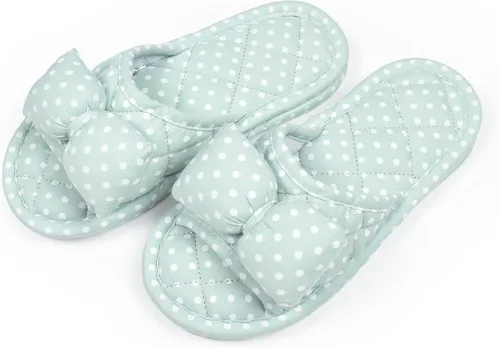 Miniatura 7 de Pantuflas de terciopelo floral para mujer, ligeras, con puntera abierta, lavables, portátiles, plegables, cómodas, para invitados, hotel, viajes