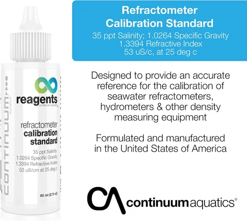 Miniatura 2 de Reactivos Continuum Refractometer Calibration Standard – Referencia de agua de mar para calibración de equipos de medición de densidad, 2.0 fl oz
