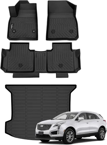Miniatura 144 de Tapetes de piso para todo clima y forro de carga con respaldo para Chevrolet Suburban de 7 asientos 2021-2025 / GMC Yukon XL de 7 asientos