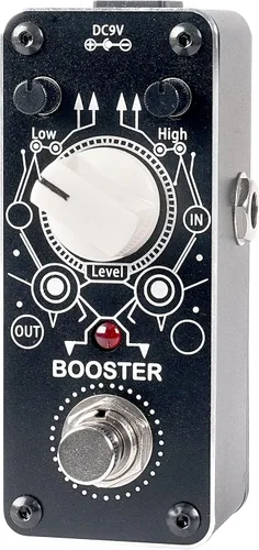 Miniatura 10 de Sondery Pedal de distorsión de metal para guitarras eléctricas, 3 modos de solo turbo y normal, cálida y suave amplia gama de sonido de distorsión