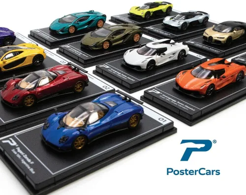Miniatura 2 de PosterCars - Escala 1:64 Koenigsegg Jesko Absolut Sweet Madarin Hypercar League Colección No.5