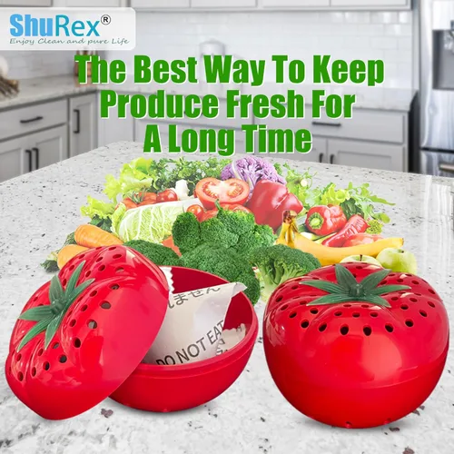 Miniatura 4 de Kit de conservador de frescura: mantiene las frutas y verduras frescas durante más tiempo, absorbe gas etileno y olores en el refrigerador