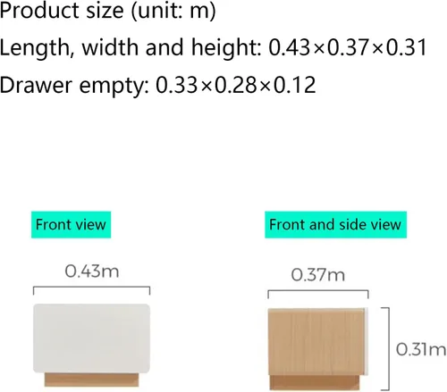 TADIBU Mesita de noche pequeña para mesita de noche, mesa auxiliar para dormitorio, cómoda pequeña con cajones de almacenamiento, mesa auxiliar para
