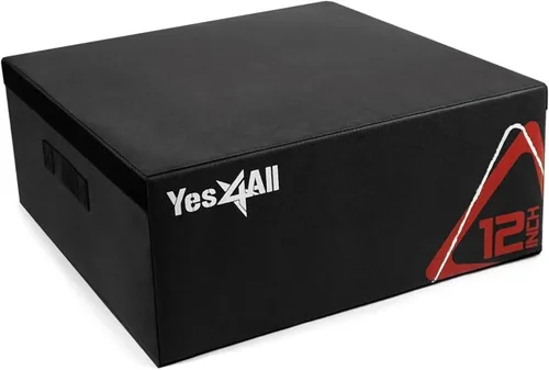 Miniatura 9 de Yes4All Caja pliométrica ajustable de espuma suave, entrenador de saltos - Para ejercicios pliométricos y acondicionamiento, múltiples variaciones