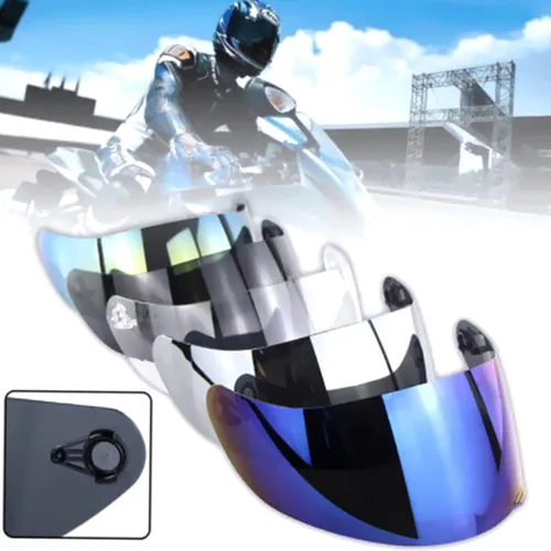 Miniatura 4 de Shkalacar Lente de casco de motocicleta, visera de casco de repuesto completo para casco de moto K1 K3SV K5
