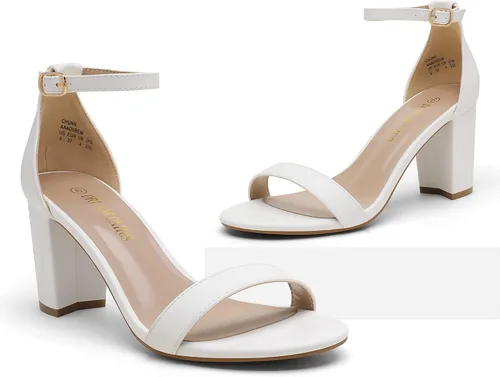 Miniatura 2 de DREAM PAIRS - Sandalias de tacón grueso y bajo para mujer