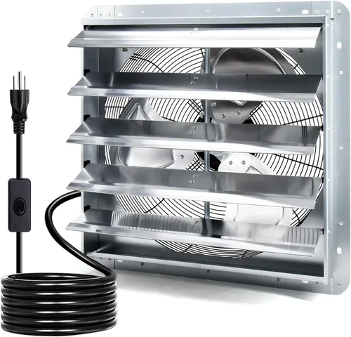 Miniatura 10 de Criditpid Extractor de persiana montado en la pared de 7 pulgadas con interruptor de encendido/apagado, motor de cobre puro de alta velocidad y bajo