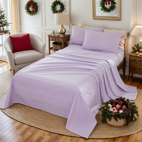 Miniatura 15 de Brandream Juego de ropa de cama para niños, tamaño matrimonial, juego de sábanas para niñas, color rosa, 4 piezas, color sólido, suave