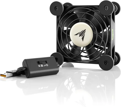 Miniatura 13 de AC Infinity MULTIFAN S7, Ventilador USB silencioso de 120 mm de doble velocidad, certificado UL para receptor DVR PlayStation Xbox, gabinete