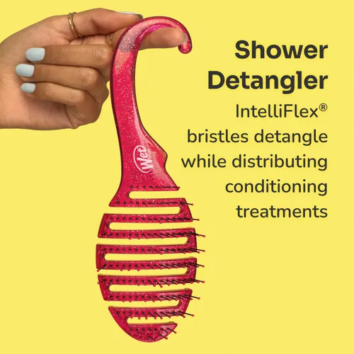 Miniatura 10 de Wet Brush Cepillo de ducha desenredante para el cabello – Cerdas exclusivas IntelliFlex ultra suaves – Minimiza el dolor y protege contra puntas