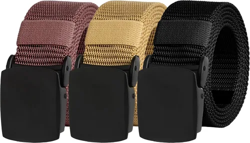 Miniatura 33 de UNGGJKB Men's Tactical Belt, Nylon Casual Elastic Belt, Work Belt That Can Be Cut And Adjusted