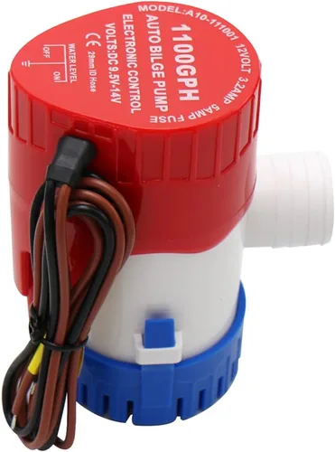 Miniatura 4 de MAKERELE Bomba de sentina automática para barcos 12 V 1100 GPH Bomba de agua de sentina sumergible automática para barcos con interruptor