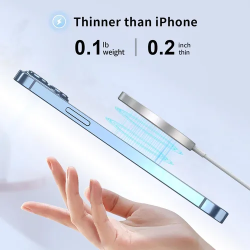 Miniatura 6 de Cargador MagSafe, almohadilla de carga inalámbrica magnética para iPhone 17/17 Pro/17 Pro Max/Air/16 15 14 13 12 Pro Max Plus mini y AirPods 2 3