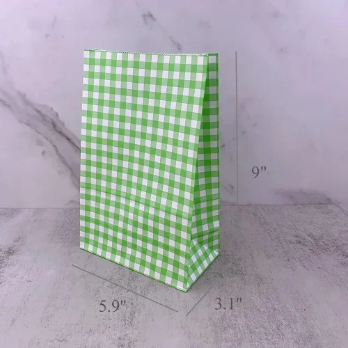 Miniatura 5 de 25 bolsas de regalo de fiesta, coloridas bolsas de papel de arcoíris, bolsas de regalo a cuadros, bolsas de regalo con calcomanías para fiesta