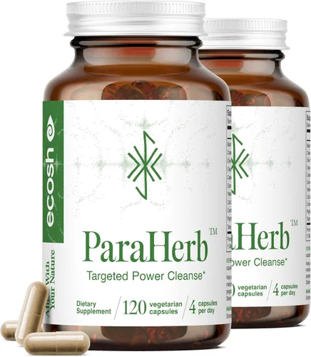 Miniatura 8 de Ecosh ParaHerb™ Ajenjo, nuez negra, clavo y rebozuelos Extracto Intestinal Cleanse – Soporte herbario para desintoxicación intestinal y digestión