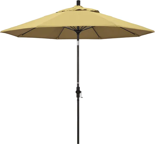 Miniatura 30 de California Umbrella GSCUF908117-5461 - Sombrilla redonda de 9 pies con poste de aluminio y varillas de fibra de vidrio para patio, 9 pies