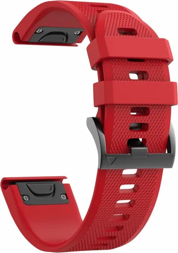 Miniatura 14 de NotoCity Correa Compatible para Reloj Fenix 5X de 26mm de Ancho de Silicona Suave para Fenix 8 51mm/Fenix 6X/Fenix 7X/Fenix 5X Plus/Fenix 6X Gris