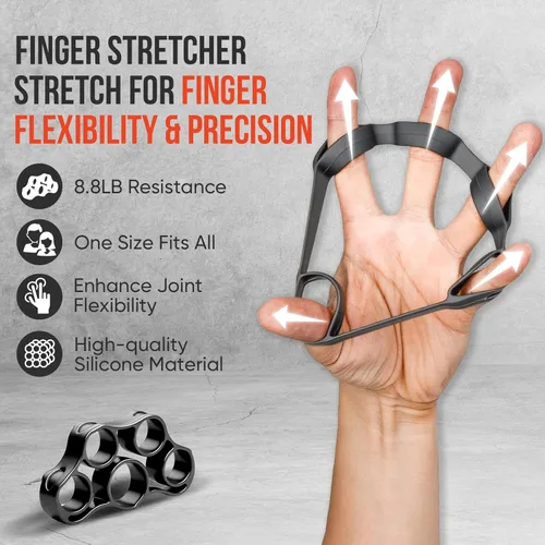 Miniatura 6 de TEAWOO Paquete de 4 unidades de entrenamiento de fuerza de agarre, fortalecedor de antebrazo ajustable, bolas fortalecedoras de agarre de mano