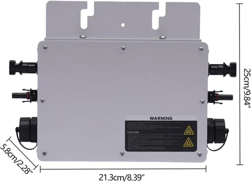 Miniatura 9 de 700W Solar Grid Tie Micro Inverter Micro Inversor Solar Grid Tie Microinversor Pantalla LCD IP65 Auto Enfriamiento IP65 Control Digital 3 Modo