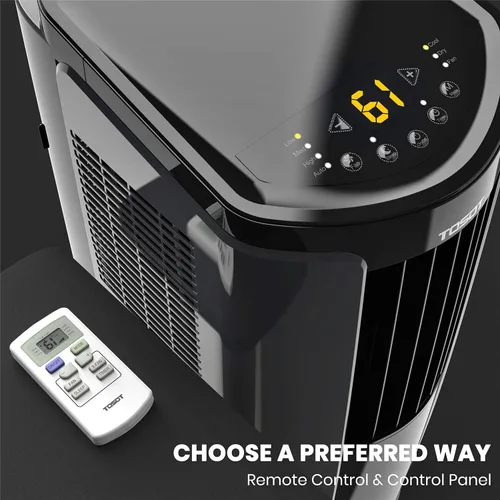 Miniatura 5 de TOSOT Aire acondicionado portátil de 10,000 BTU (ASHRAE) 6,000 BTU (DOE), silencioso, control remoto, ventilador, deshumidificador integrado, kit